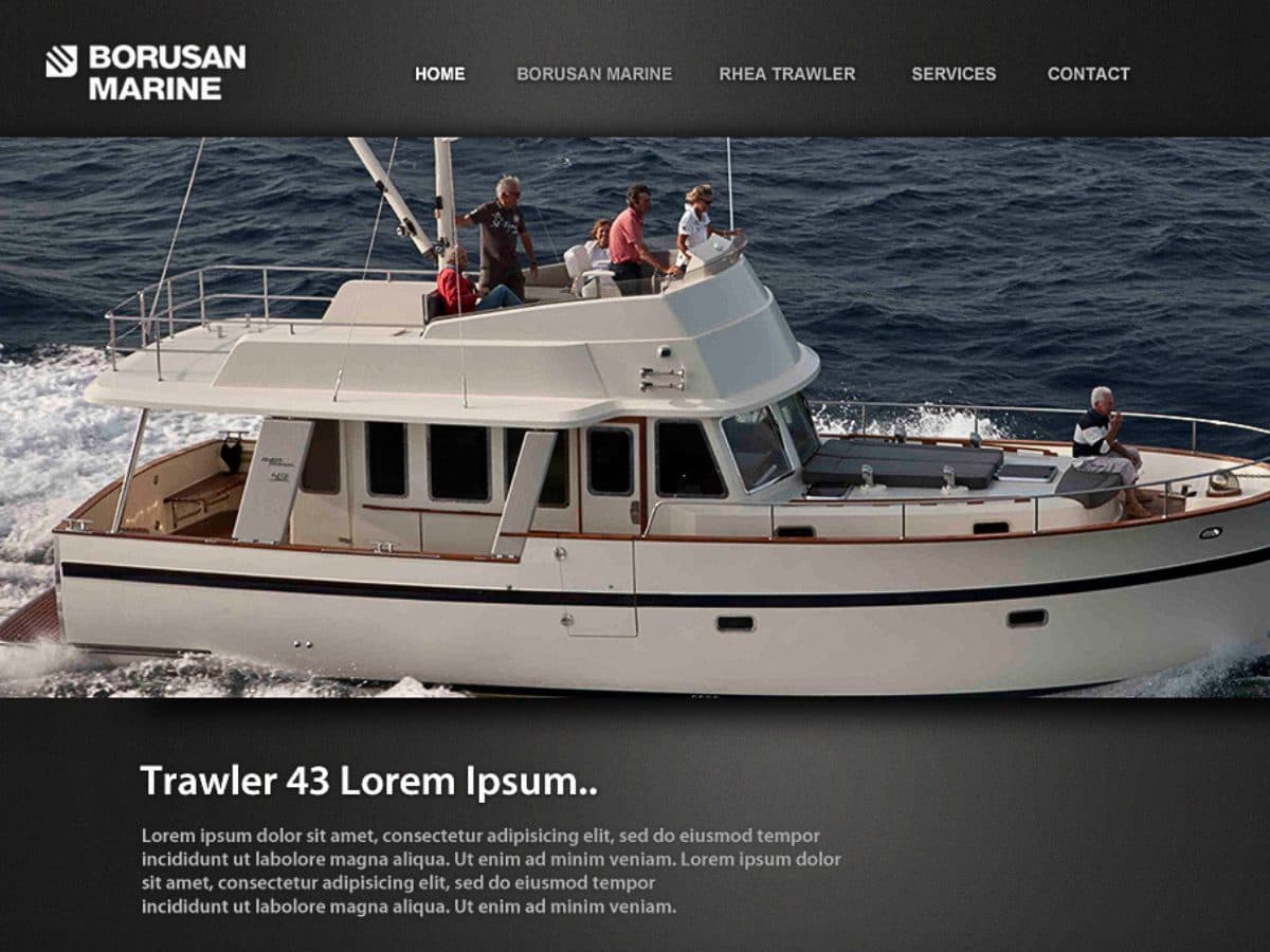 Borusan Marine – Rhea Trawler Dijital Showroom