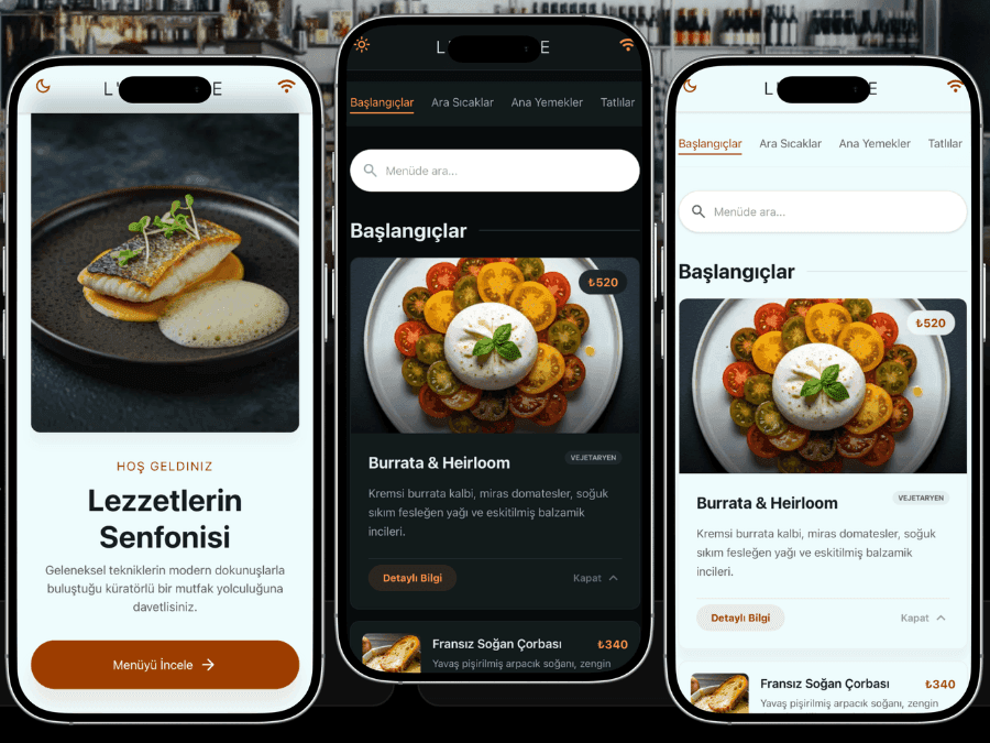 dbMenu – Akıllı QR Menü Yönetim Sistemi